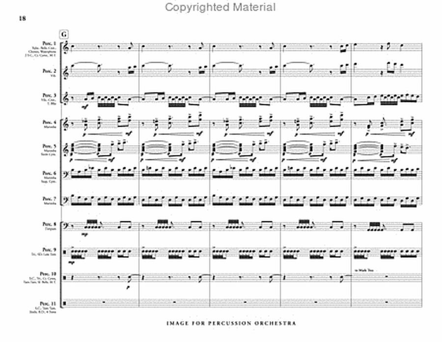 Image for Percussion Orchestra (score & parts) image number null