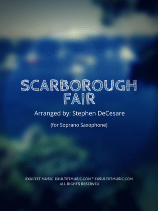 Book cover for Scarborough Fair (for Soprano Saxophone and Piano)