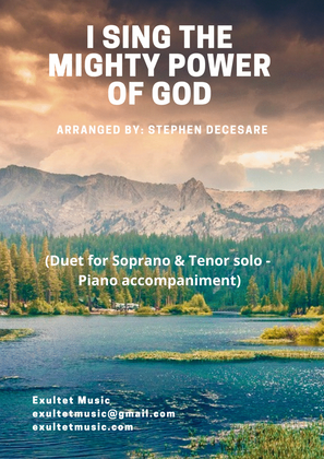 Book cover for I Sing The Mighty Power Of God (Duet for Soprano and Tenor solo - Piano accompaniment)