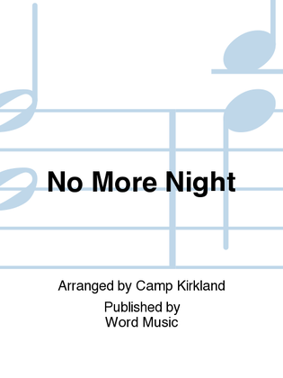 Book cover for No More Night - Orchestration