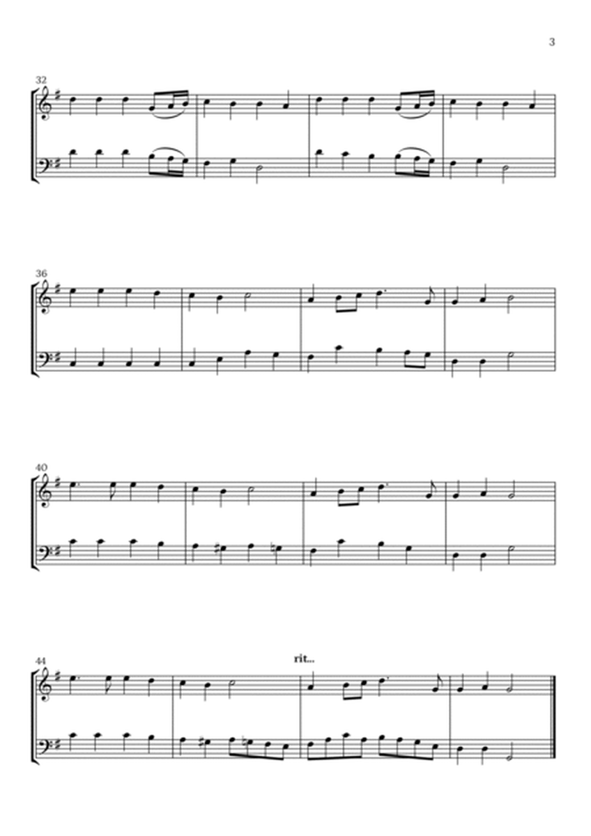 Hark! The Herald Angels Sing (Violin and Tuba) - Beginner Level image number null