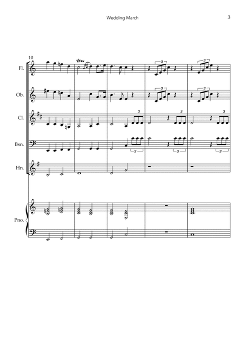 Wedding March (For Woodwind Quintet with Easy Piano) image number null