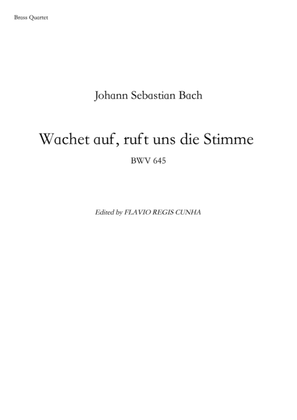 Book cover for Wachet auf, ruft uns die Stimme - BWV 645 (for Brass Quartet)