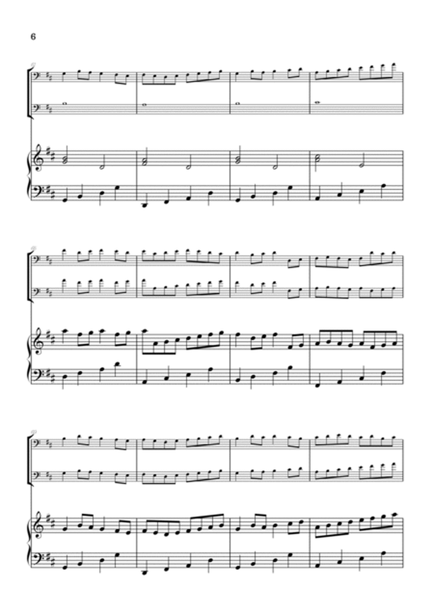 Pachelbel Canon in D • cello duet sheet music w/ piano accompaniment image number null