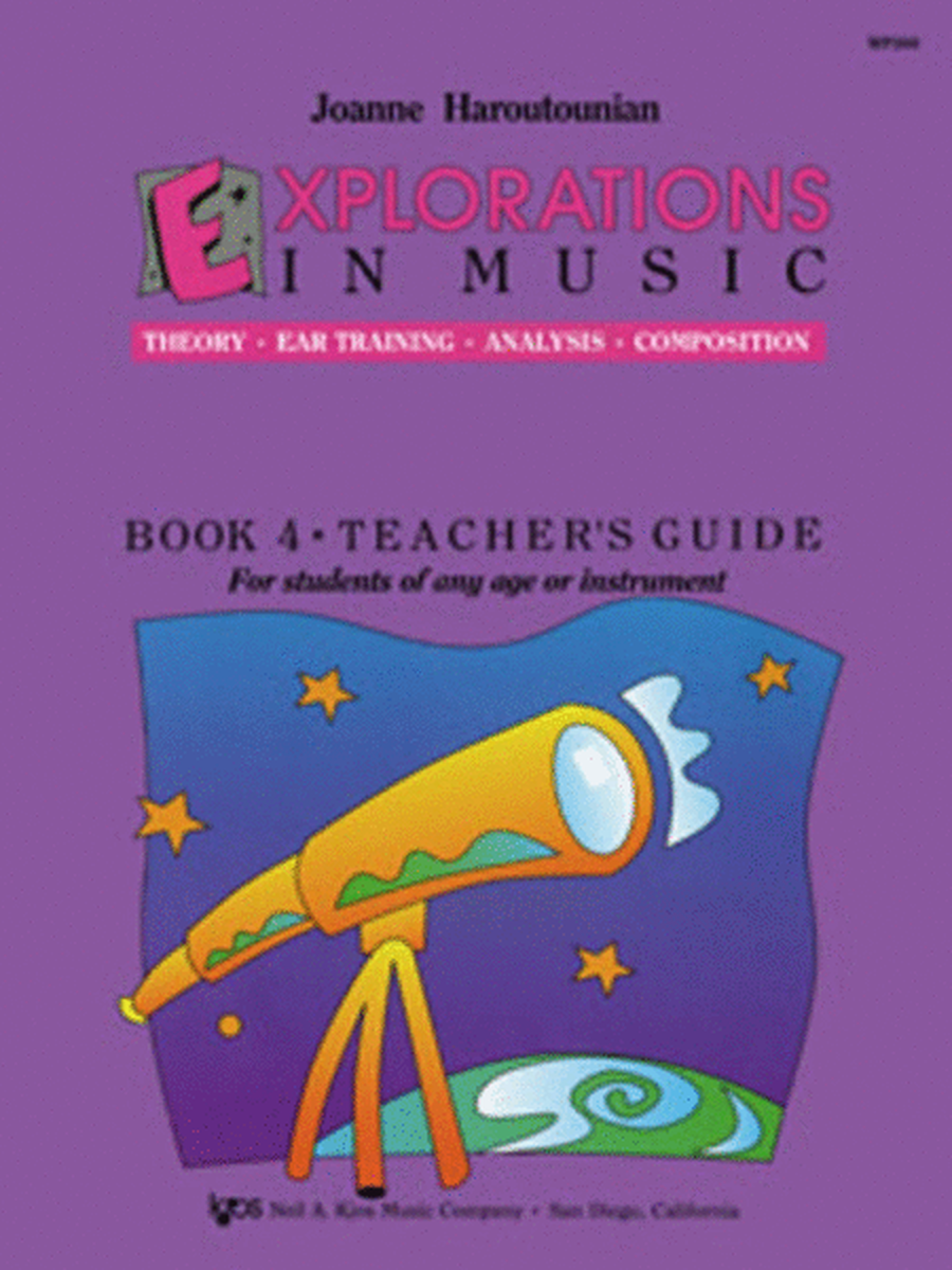 Explorations In Music Book 4 Teachers Book Only