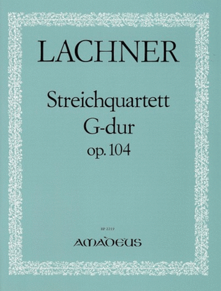 Book cover for Quartet in G Major Op. 104