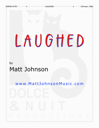 Book cover for Laughed - Piano solo with jazzy Latin influences