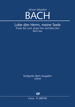 Book cover for Praise the Lord, O my spirit (Lobe den Herrn, meine Seele)