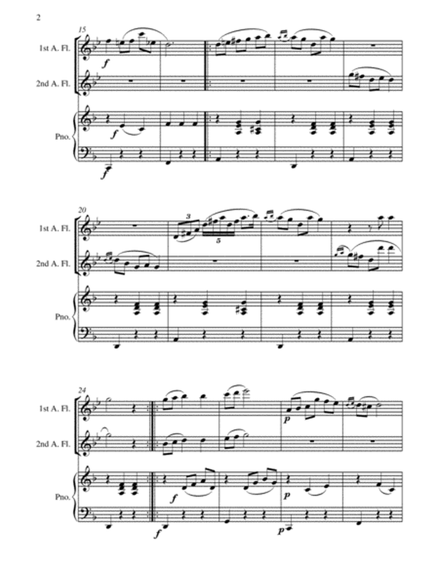 Waltz in A Minor - 2 Alto Flutes and Piano - Chamber music image number null