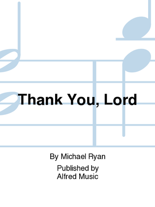 Book cover for Thank You, Lord