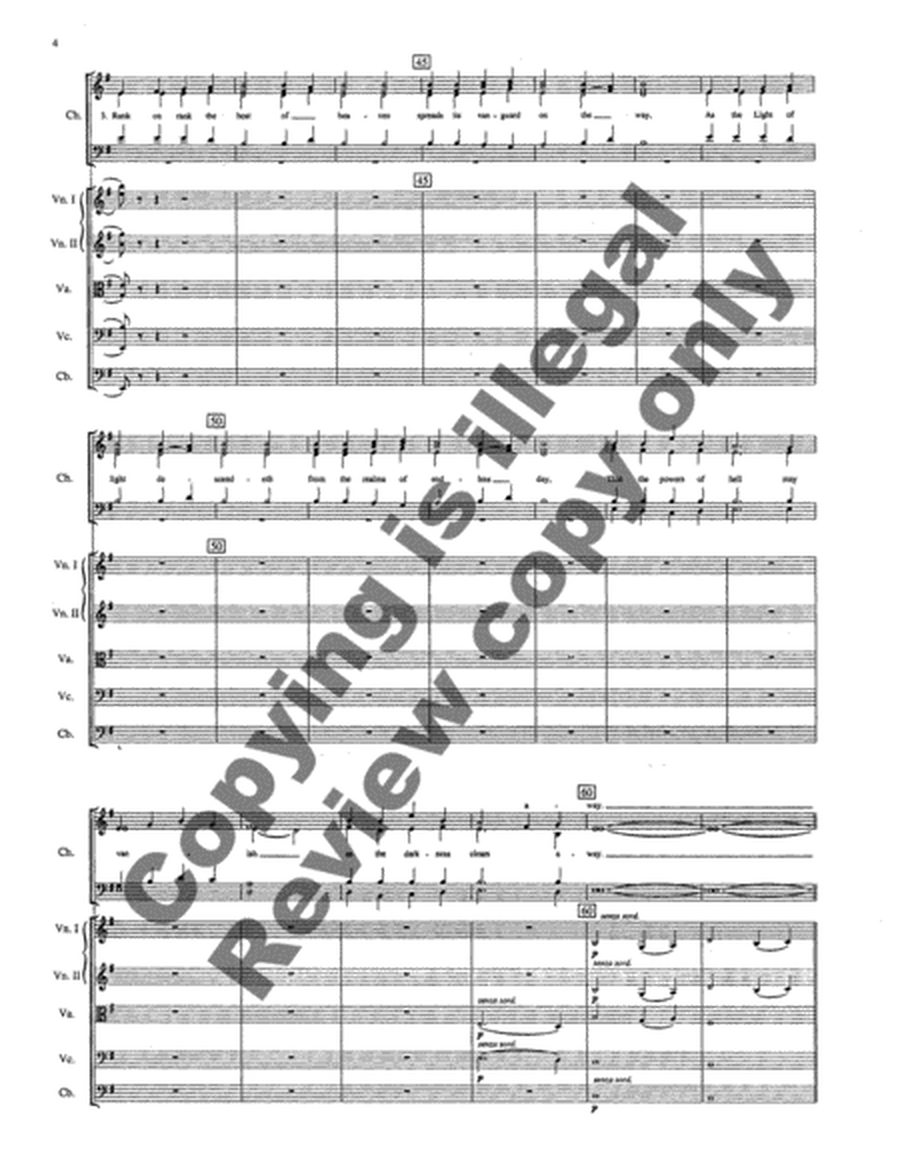 Three Festival Choruses: Let All Mortal Flesh Keep Silence (SATB Orchstra Score)