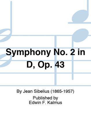 Book cover for Symphony No. 2 in D, Op. 43