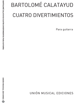 Book cover for Cuatro Divertimentos for Guitar