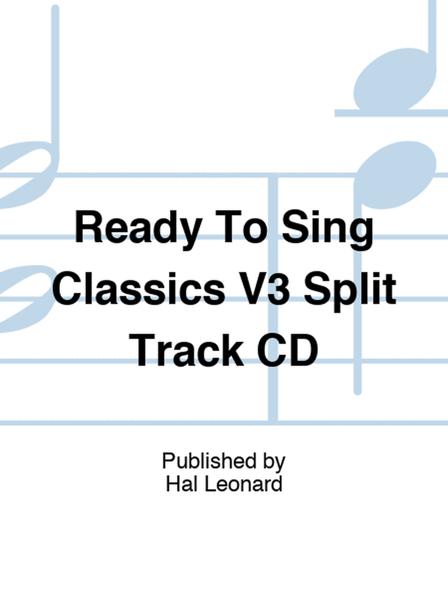 Ready To Sing Classics V3 Split Track CD