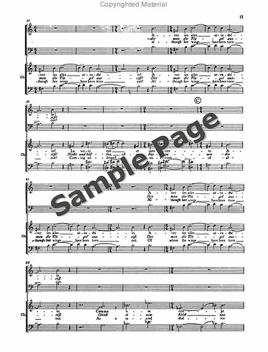 Canticle To Hope Vocal Score