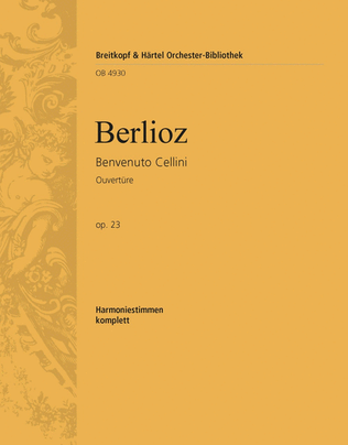 Book cover for Benvenuto Cellini Op. 23