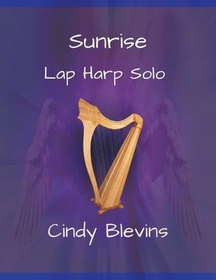 Book cover for Sunrise, original solo for Lap Harp