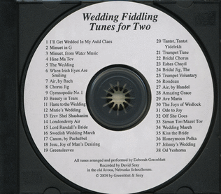 Book cover for Wedding Fiddling Tunes for Two Violins CD