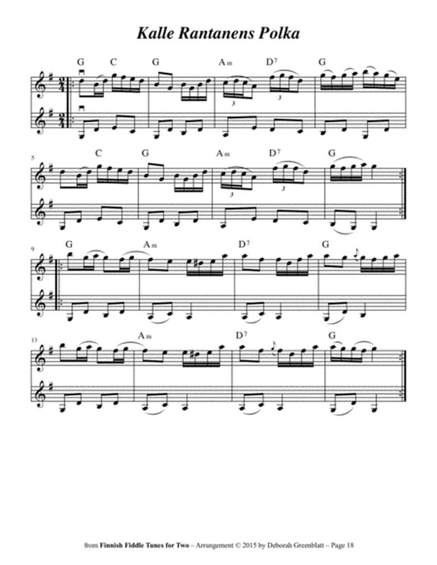 Polka Sampler for Two Violins