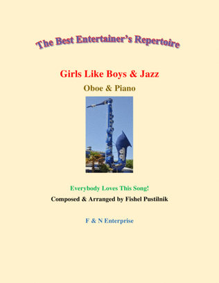 Book cover for "Girls Like Boys & Jazz"-Piano Background for Oboe and Piano (With Improvisation)-Video