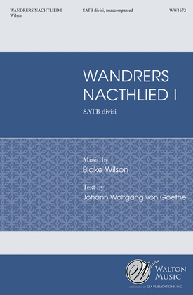 Book cover for Wandrer's Nachtlied I
