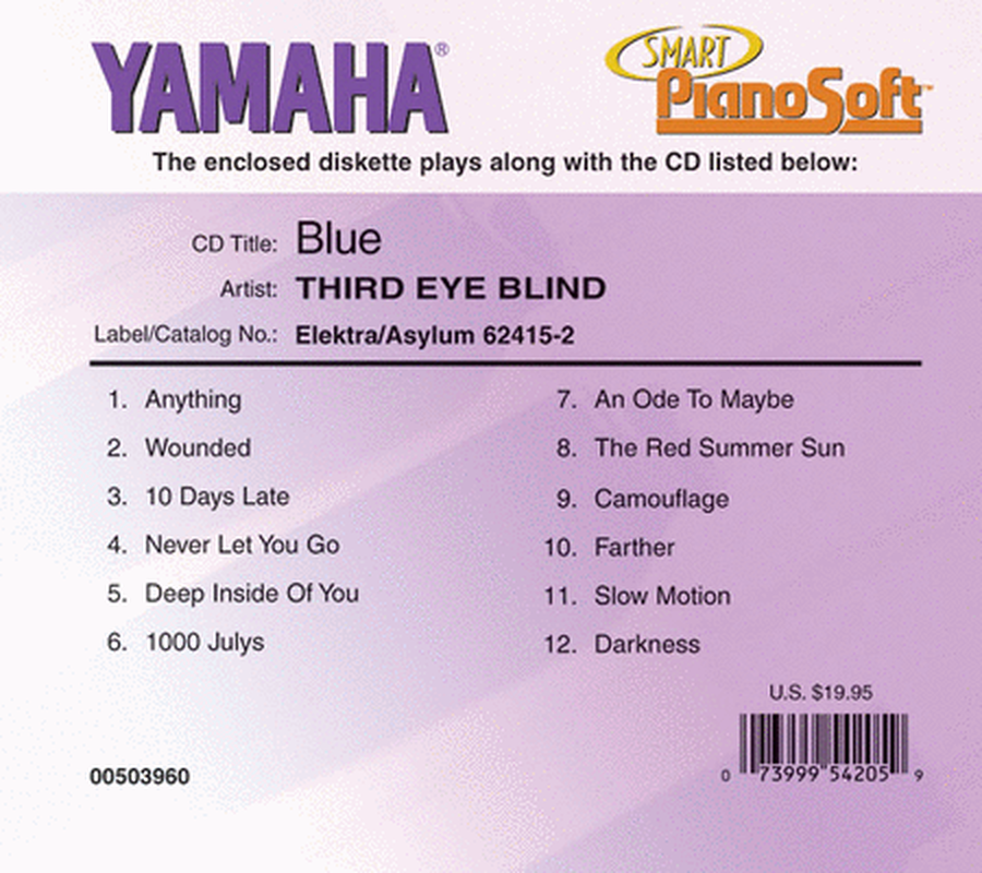 Third Eye Blind - Blue - Piano Software