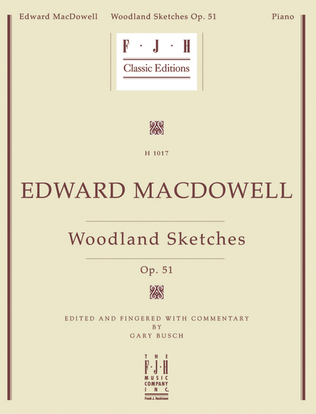 Book cover for Edward MacDowell Woodland Sketches