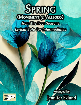 Book cover for Spring Theme from "The Four Seasons" (Movement 3) Intermediate Lyrical Solo