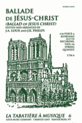 Book cover for Ballade de Jesus-Christ