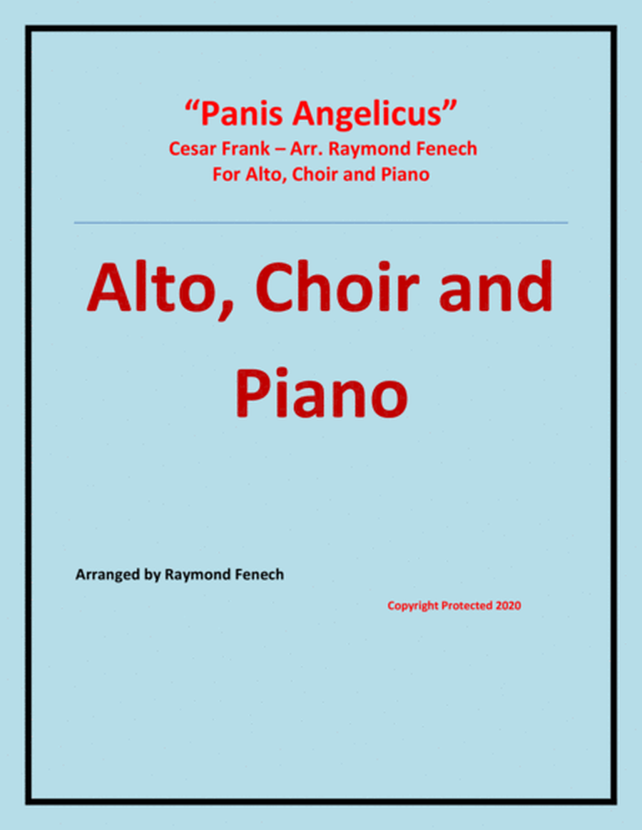 Panis Angelicus - Alto (voice), Choir and Piano image number null