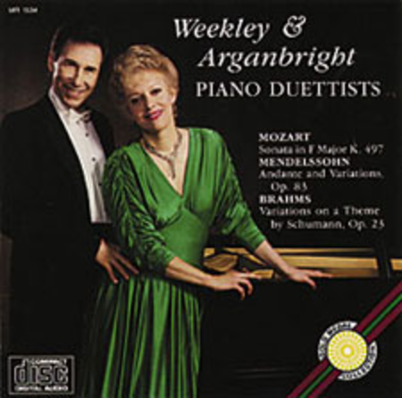Weekley and Arganbright, Piano Duettists (CD)