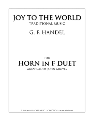Book cover for Joy To The World - French Horn Duet