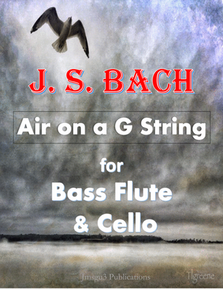Book cover for Bach: Air on a G String for Bass Flute & Cello