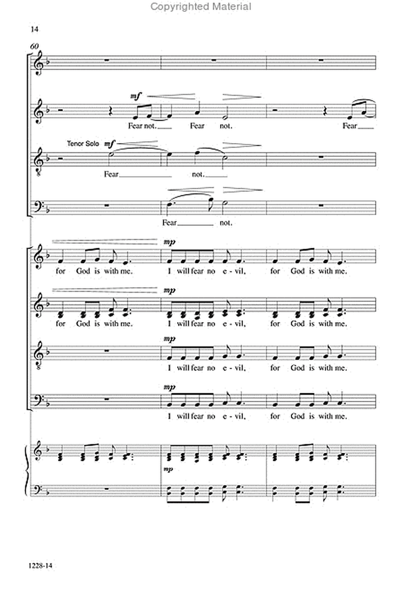 Fear Not - SATB divisi Octavo