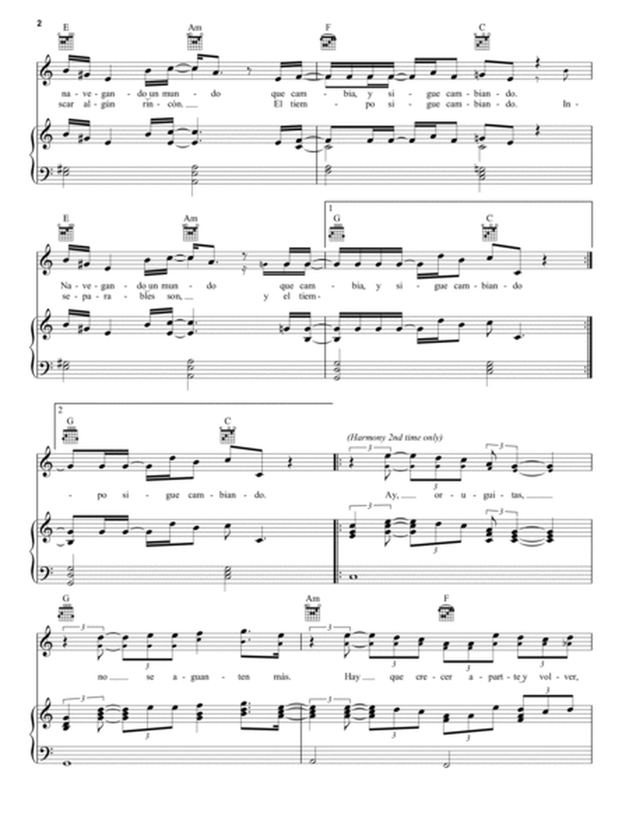 Dos Oruguitas (from Encanto) - Piano/Vocal/Guitar