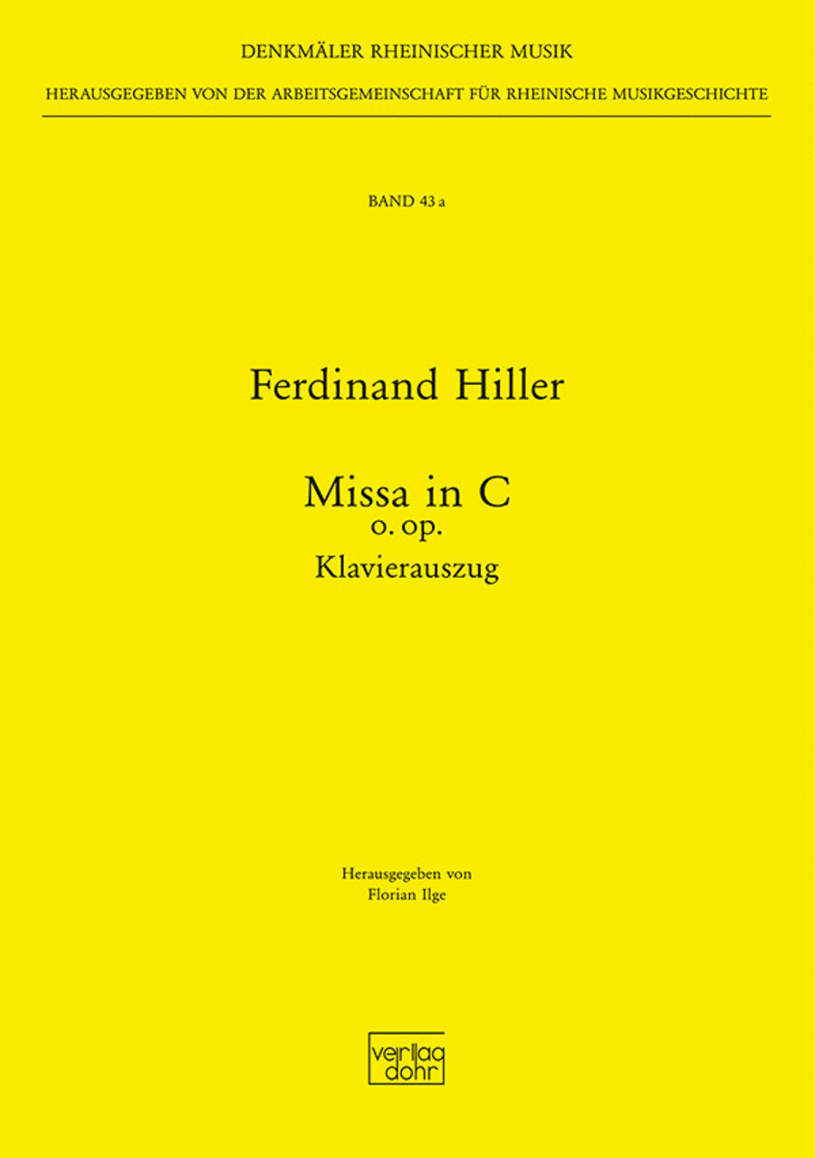 Missa in C für Chor und großes Orchester