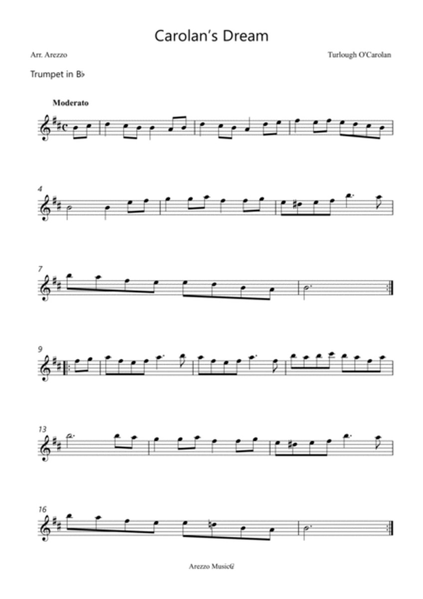 Turlough'o Carolan Carolan’s Dream Sheet Music trumpet & Cello image number null