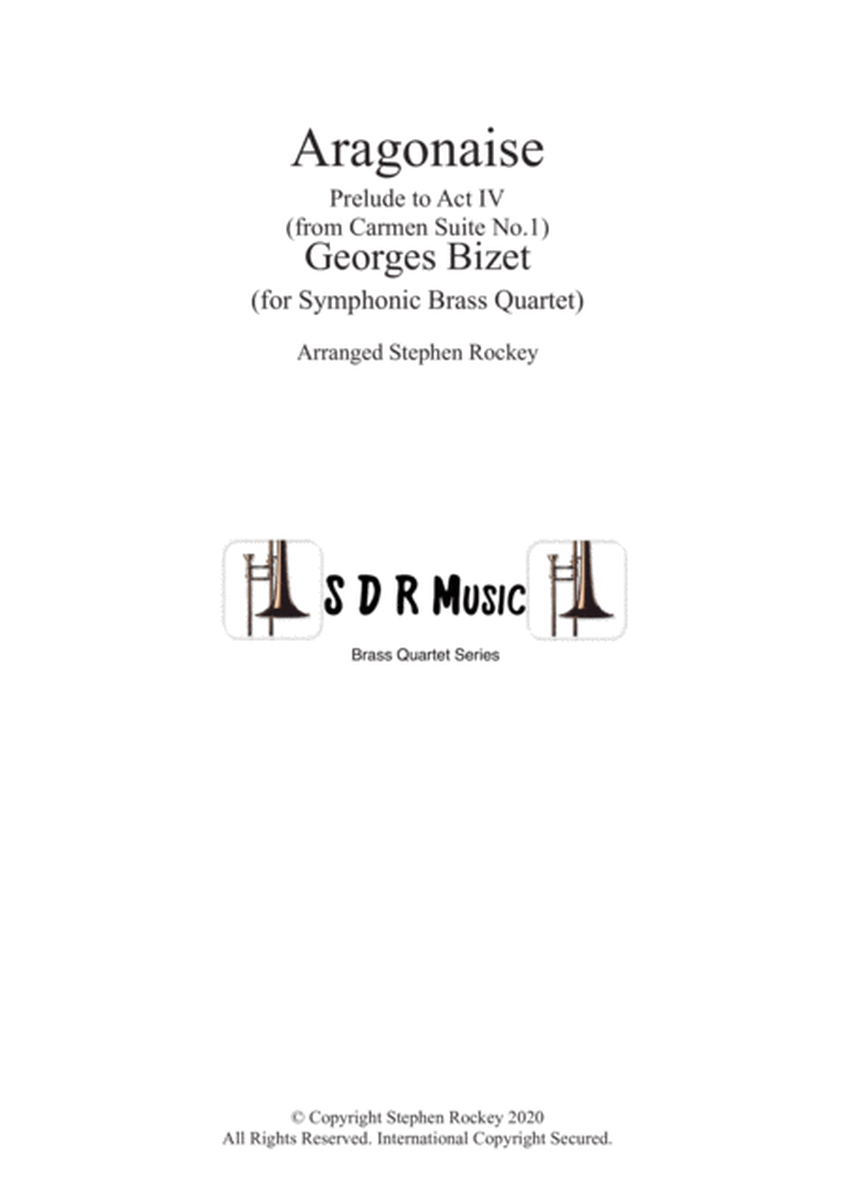 Aragonaise from Carmen for Symphonic Brass Quartet image number null