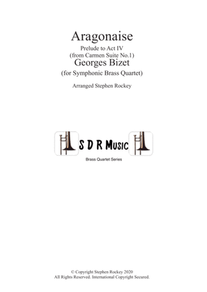 Book cover for Aragonaise from Carmen for Symphonic Brass Quartet