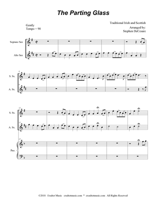 The Parting Glass (Duet for Soprano and Alto Saxophone)