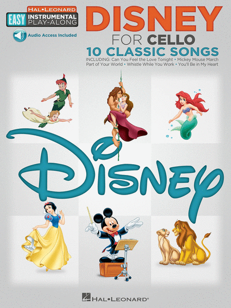 Disney (Cello Easy Instrumental Play-Along Book with Online Audio Tracks)