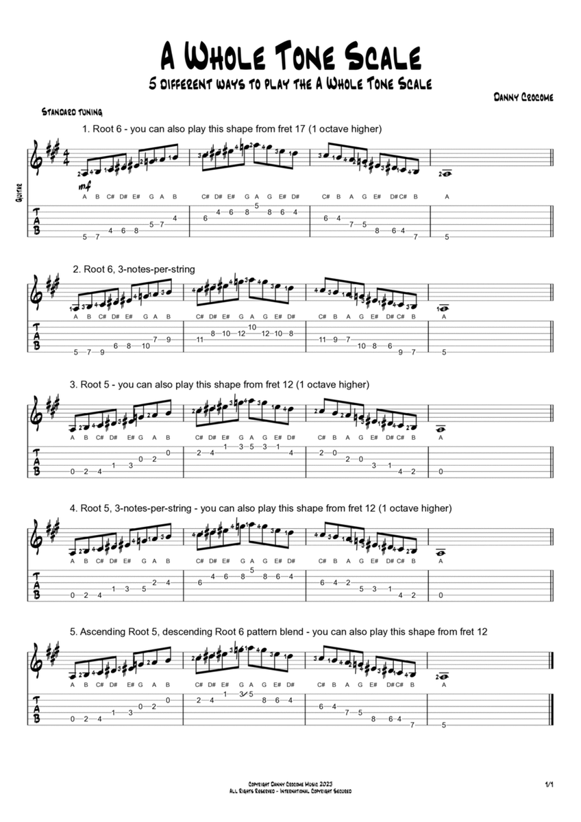 A Whole Tone Scale (5 Ways to Play) image number null