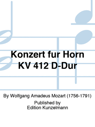 Concerto for horn KV 412 in D major