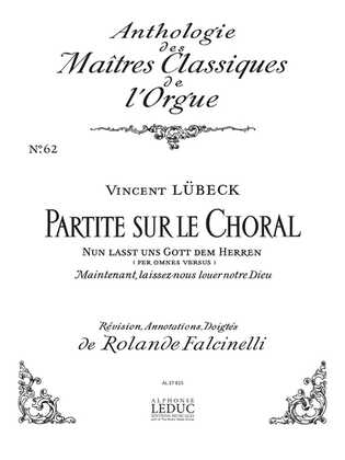 Partita Sopra 'nun Lasst Uns Gott' (maitres No.62) (organ)