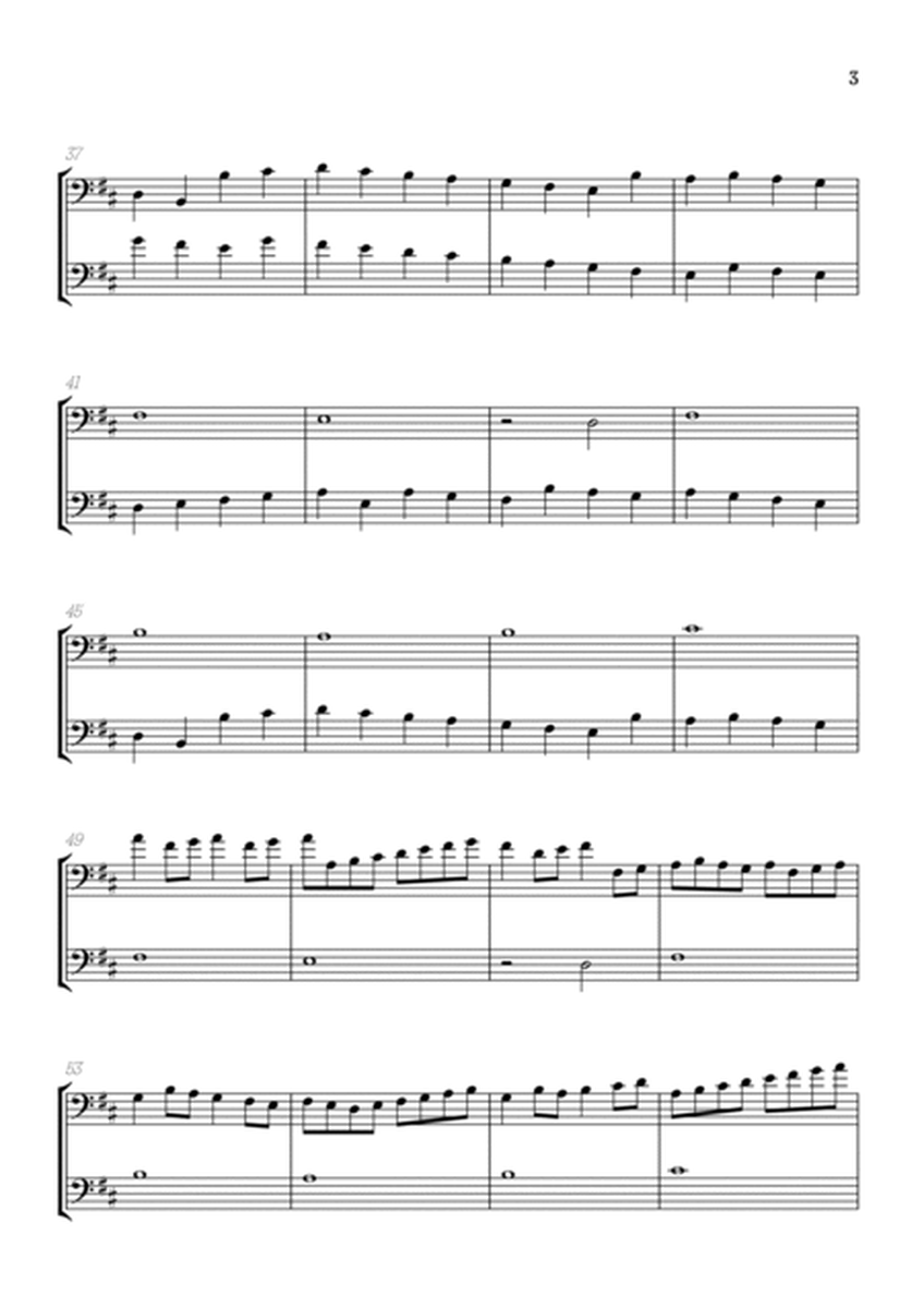 Pachelbel Canon in D • cello duet sheet music image number null