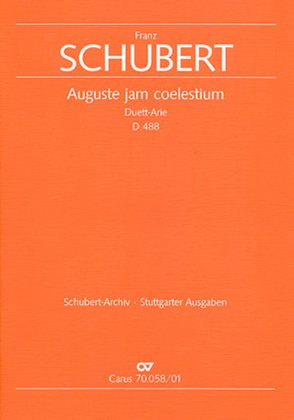 Auguste jam coelestium