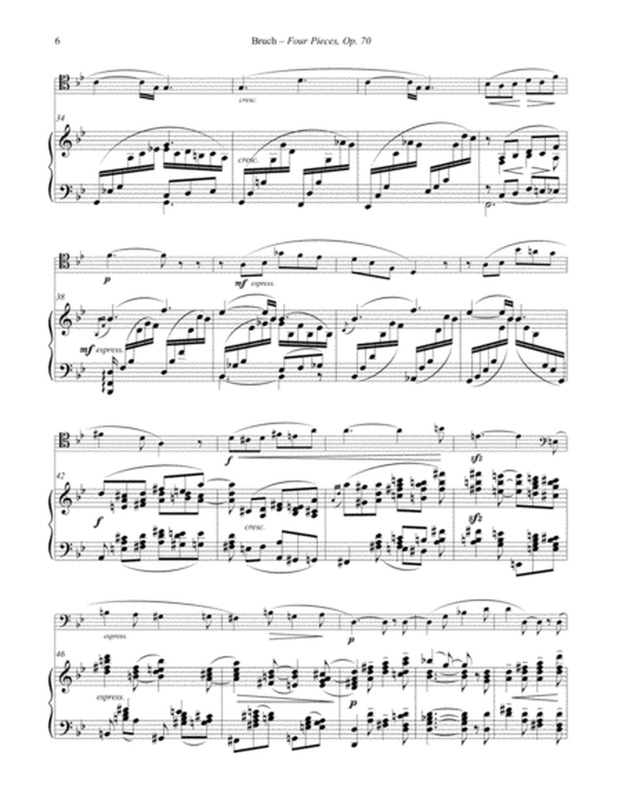 Four Pieces, Op. 70 for Trombone and Piano