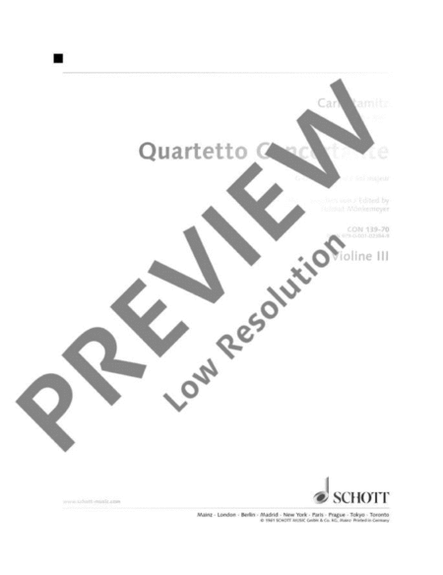 Quartet concertante G Major