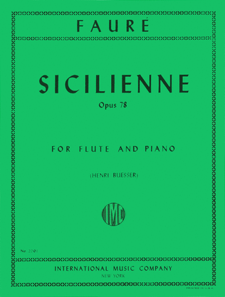 Book cover for Sicilienne, Op. 78