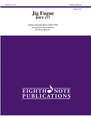 Book cover for Jig Fugue BWV 577
